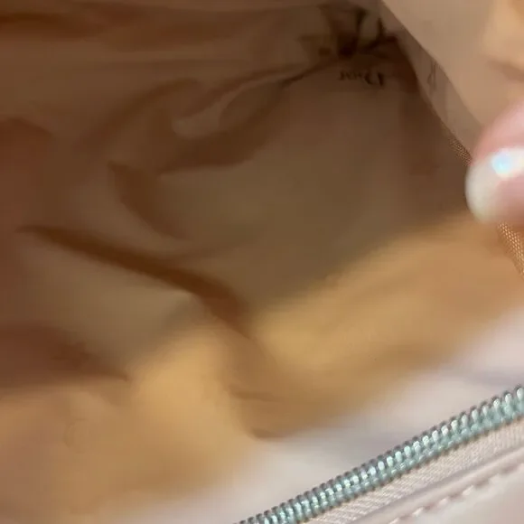 Dior Pink Cosmetic Bag NEW w Silver Beaded Accents brand new lovely charm gifts - Picture 9 of 9